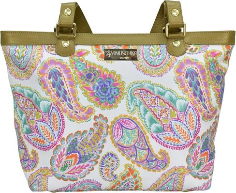 Anuschka Zip Top City Tote Tote-Wanderlust Collection-Nylon Accoun in Saudi Arabia