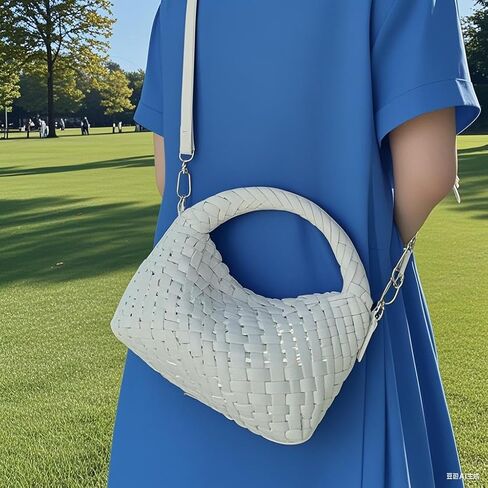 Small Woven Purse with Detachable Strap Cute Crossbody Bags for Women Shoulder HandBags Cassual Fashion Bag in Saudi Arabia