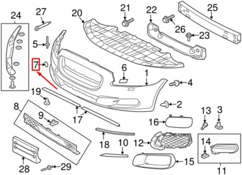 Zhisheng JA1029101 الوفير الأمامي السحب غطاء العين الغطاء الوفير الأمامي السحب غطاء العين غطاء العين لجاكوار XJ 2010-2019 in Saudi Arabia