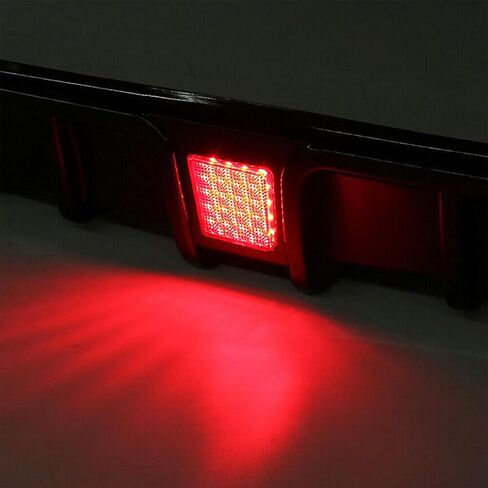 Carbon Fiber Rear Bumper Diffuser Lip W/LED Light Fit for 2017 2018 2019 2020 2021 2022 in-FI-NITI Q60 ABS in Saudi Arabia