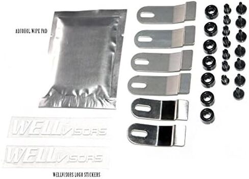WellVisors Window Visors Wind Deflectors Compatible with Toyota 2007-2014 FJ Cruiser Premium Series Rain Guards 3-847TY021 in Saudi Arabia