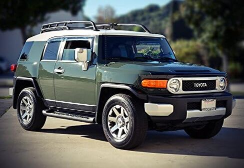 WellVisors Window Visors Wind Deflectors Compatible with Toyota 2007-2014 FJ Cruiser Premium Series Rain Guards 3-847TY021 in Saudi Arabia