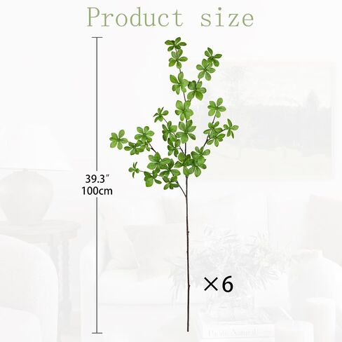 Fake Plants Branches Artificial Greenery Stems Set of 3, Faux Greenery Stems for Vase, 24.4" Artificial Fiddle Stems with Fig Fruits, Fake Greenery for Dining Room Bathroom Living Room Centerpieces in Saudi Arabia