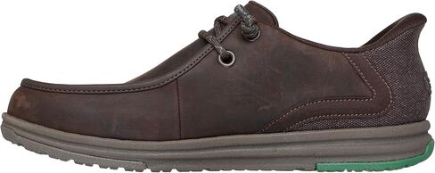 Skechers Men's John Deere Leather Moc Toe Bungee Hands Free Slip-ins Oxford in Saudi Arabia