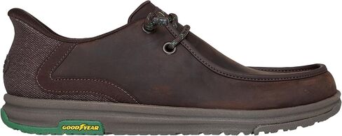 Skechers Men's John Deere Leather Moc Toe Bungee Hands Free Slip-ins Oxford in Saudi Arabia