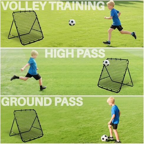 Soccer Rebounder 3.3x3.3FT/4.93×4.93FT Portable Soccer Net Thickened Tube Adjustable Angle for Lacrosse Softball Baseball Football Training, Easy Setup, Aids & Equipment for Kids Teens in Saudi Arabia