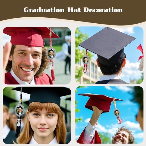 Personalized Graduation Tassel Photo Charm Custom Memorial Graduation Cap Tassel in Saudi Arabia