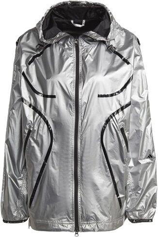 adidas Shine Stupace Jacket GU1607 Silver Metallic/Black SM in Saudi Arabia