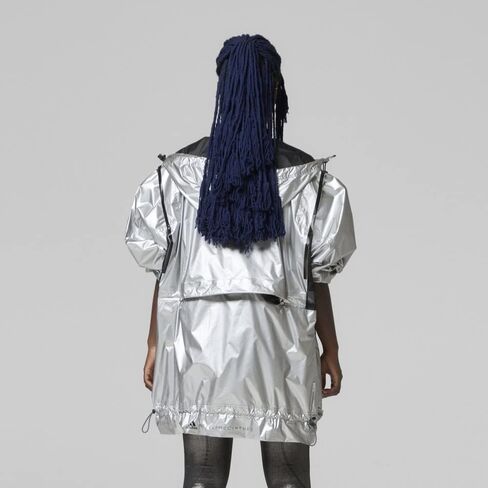 adidas Shine Stupace Jacket GU1607 Silver Metallic/Black SM in Saudi Arabia