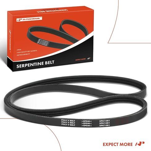 A-Premium Engine Serpentine Drive Belt Compatible with Acura Legend 1986-1990 & Sterling 825 1987-1988, 827 1989-1991, V6 2.5L 2.7L in Saudi Arabia