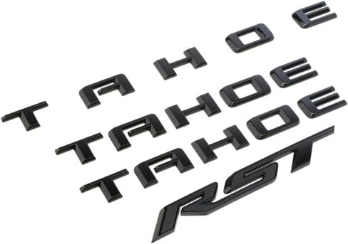 Set 5pack 3pcs لـ Tahoe Plus 2PCS It Country Emblems 3D Letters Excensed مع Tahoe 2019-2025 (Gloss Black) in Saudi Arabia