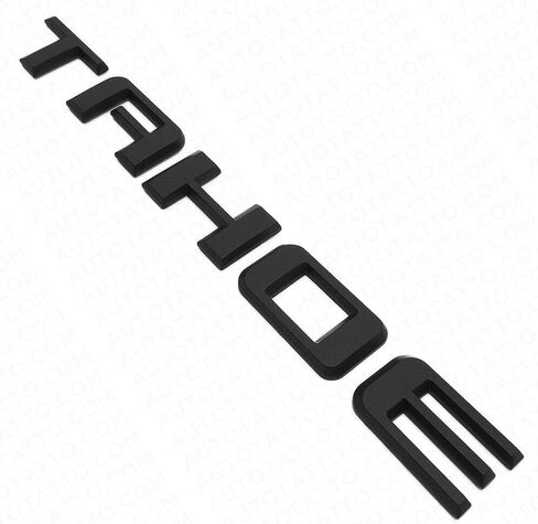 Set 5pack 3pcs لـ Tahoe Plus 2PCS It Country Emblems 3D Letters Excensed مع Tahoe 2019-2025 (Gloss Black) in Saudi Arabia