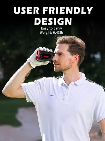 Golf Range Finder with Magnetic Strip, 800 Yards Golf Rangefinder with Slope, High-Precision Fast Flagpole Lock with Pulse Vibration Slope Laser Range Finder for Golf,Hunting (Black) in Saudi Arabia