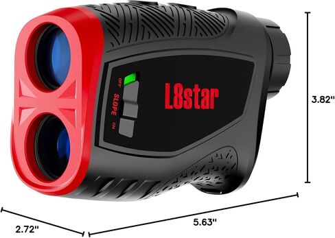 Golf Range Finder with Magnetic Strip, 800 Yards Golf Rangefinder with Slope, High-Precision Fast Flagpole Lock with Pulse Vibration Slope Laser Range Finder for Golf,Hunting (Black) in Saudi Arabia