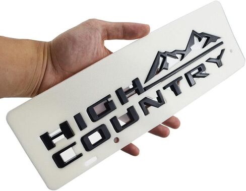 1PC 19-21 Tahoe Silverado High Country Fender Letter Logo Emblem Badge Replacement for High Country (Gloss Black) in Saudi Arabia