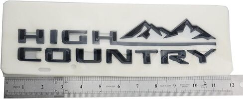 1PC 19-21 Tahoe Silverado High Country Fender Letter Logo Emblem Badge Replacement for High Country (Gloss Black) in Saudi Arabia