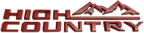 1PC 19-21 Tahoe Silverado High Country Fender Letter Logo Emblem Badge Replacement for High Country (Gloss Black) in Saudi Arabia