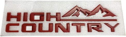 1PC 19-21 Tahoe Silverado High Country Fender Letter Logo Emblem Badge Replacement for High Country (Gloss Black) in Saudi Arabia