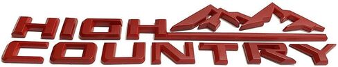 1PC 19-21 Tahoe Silverado High Country Fender Letter Logo Emblem Badge Replacement for High Country (Gloss Black) in Saudi Arabia