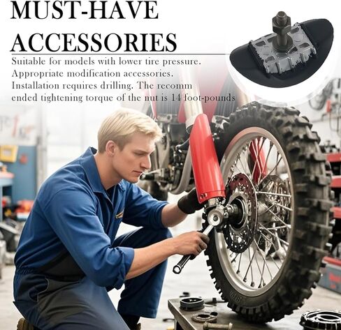 1.6" Motorcycle Rim Lock,Motorcycle Wheel Lock for Rim with Molded Rubber Block Avoids Damage to Inner Tubes,Professional Rims Dirt Bike Locks Motorcycles Accessories in Saudi Arabia