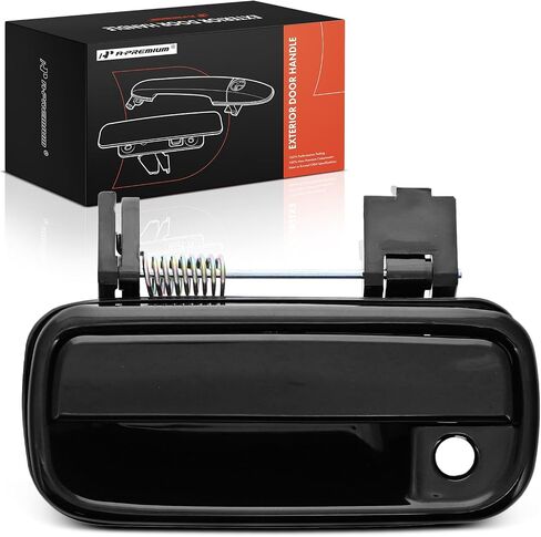 A-Premium الأمامي المقبض السائق اليسرى الجانب الخارجي مع ثقب المفتاح متوافق مع Toyota 4runner 1999 2000 2001 ، ساذجة أسود ، استبدل# 69220-35100 in Saudi Arabia