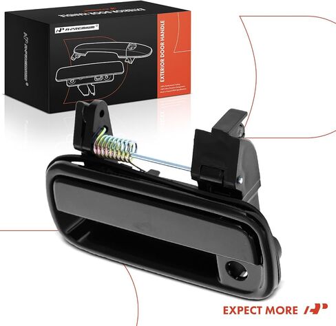 A-Premium الأمامي المقبض السائق اليسرى الجانب الخارجي مع ثقب المفتاح متوافق مع Toyota 4runner 1999 2000 2001 ، ساذجة أسود ، استبدل# 69220-35100 in Saudi Arabia