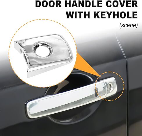 غطاء مقبض الباب الخارجي 80645-CA000 مع ثقب المفتاح ، متوافق مع inflnltl FX35/ FX45 2003-2008 ، NLSSAN MURANO 2003-2007 ، Rogue 2008-2013 ، استبدل OE # 80645CA000 in Kuwait