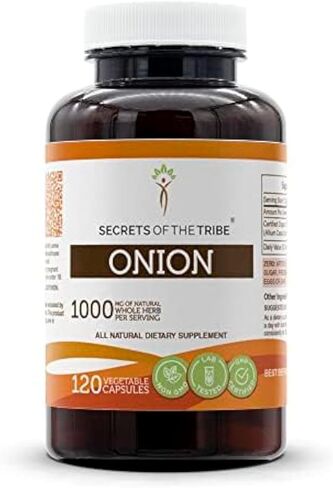 Secrets of the Tribe Onion 60 كبسولة، 1000 مجم، البصل (Allium Cepa) المجفف (60 كبسولة) in Saudi Arabia