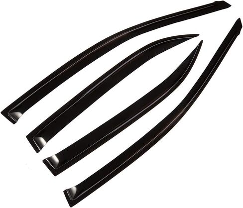 SCITOO Outside Mount Window Visor Deflector Rain Guard Dark Smoke, 4 Pcs Set Fit for 2009-2013 for Toyota Corolla in Saudi Arabia