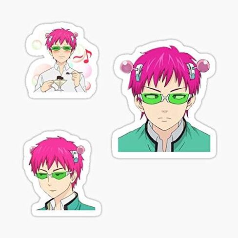 ملصق حزمة ملصق Saiki k - رسم ملصق - تلقائي ، جدار ، كمبيوتر محمول ، خلية ، ملصق شاحنة للنوافذ والسيارات والشاحنات in Saudi Arabia