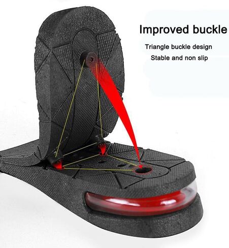 Height Increase Insoles Shoe Insert, 3-Layer 6CM Air Cushion Design, Black in Saudi Arabia