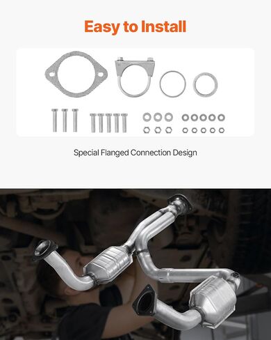 VEVOR Catalytic Converter, Compatible with Cadillac Escalade/Chevy Avalanche Silverado Suburban Tahoe/GMC Sierra Yukon, 4.3L V6, 4.8L/5.3L V8, Front, Left, Right, for Purifying Exhaust Gases in Saudi Arabia