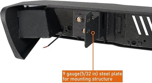 Hooke Road Rear Bumper for 2007-2018 GMC Sierra 1500 Pickup Truck, Offroad Back Bumper with D-ring Mounts in Saudi Arabia