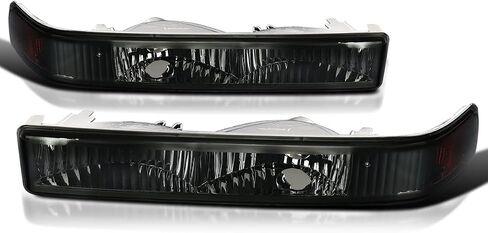 Spec-D Tuning Black Housing Clear Lens Bumper Lights Compatible with 1998-2004 Chevy S10 Blazer GMC Sonoma L+R Pair Assembly in Saudi Arabia