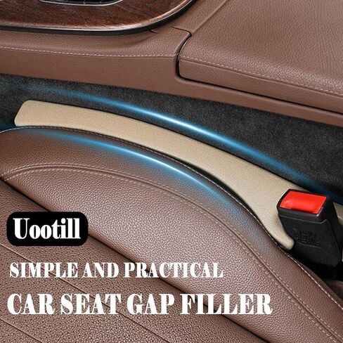Car Seat Gap Filler Set of 2,Seat Gap Organizer, No Drop Seat Guard,2025 New Car Seat Side Gap Filler Organizer, Drop Seat Guards for Cars (Black 2Pcs) in Saudi Arabia