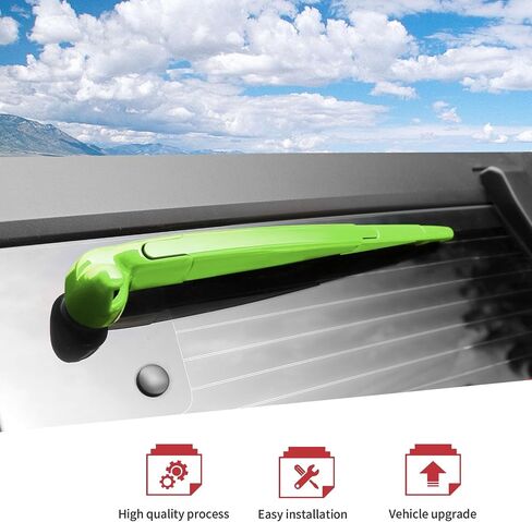 JeCar Red Windshield Wiper Blades Trim Cover for Jeep Wrangler JK JKU 2007-2017 Front & Rear Window Wiper Arm Decoration Accessories in Saudi Arabia