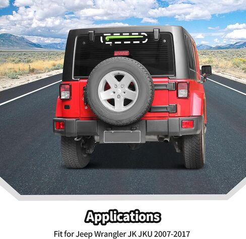 JeCar Red Windshield Wiper Blades Trim Cover for Jeep Wrangler JK JKU 2007-2017 Front & Rear Window Wiper Arm Decoration Accessories in Saudi Arabia