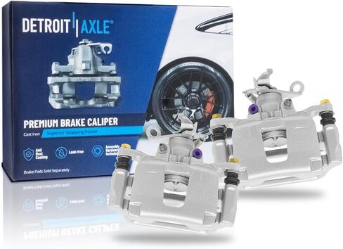 Detroit Axle - الفرجار الخلفي للفرامل للفترة 2012-2020 Dodge Journey ، الفرجار الفرامل القرص مع قوسين 2013 2014 2015 2017 2018 2018 استبدال in Saudi Arabia