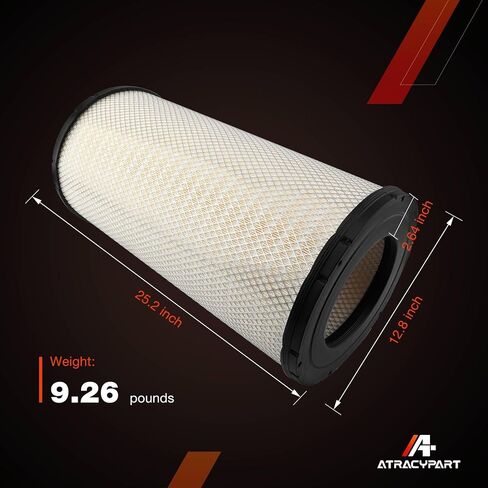 RS3534 Baldwin Engine Air Filter 25.2''x12.8'' Compatible with Peterbilt 378 379 388 Kenworth W900 Western Star 4900 EX FA SA Replaces AF25248 LAF3302 46863 6863 6863 TR518 in Saudi Arabia