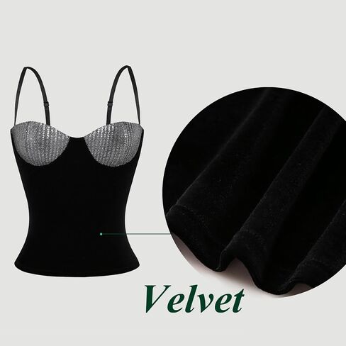 BEJONS Women Sexy Sequin Bra Tank Top Dressy Metallic Sparkly Holiday Festival Shirt in Kuwait
