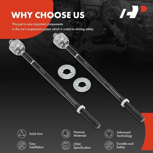 A-Premium 2 x Front Inner Tie Rod Ends, Compatible with Ford Focus 2009 2010 2011, with Fixed Ratio in Saudi Arabia