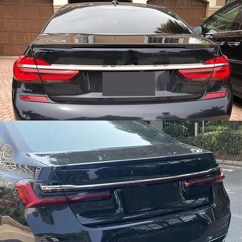PAISEN Rear Spoiler Compatible with 2016-2022 7 Series G11 G12 740i 750i Sedan,MP Style Gloss Black ABS Material Rear Spoiler Wing Trunk Spoiler，1PC in Saudi Arabia