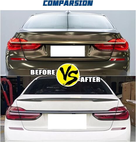 المفسد الخلفي Paisen متوافق مع 2016-2022 7 Series G112 G12 740i 750i سيدان ، MP Gloss Black ABS Material Spoiler Trunk Spoiler ， 1pc in Kuwait