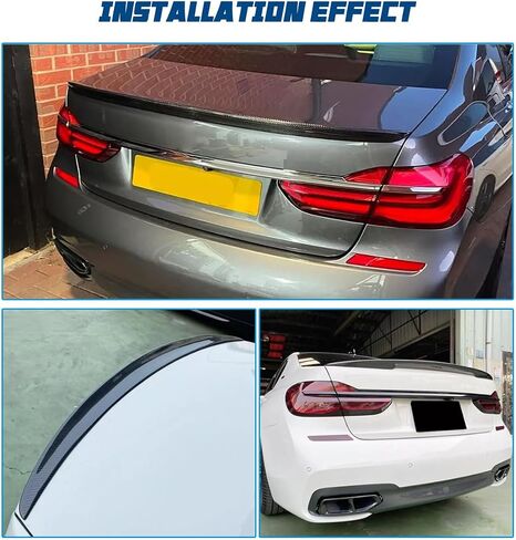 المفسد الخلفي Paisen متوافق مع 2016-2022 7 Series G112 G12 740i 750i سيدان ، MP Gloss Black ABS Material Spoiler Trunk Spoiler ， 1pc in Kuwait