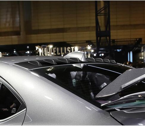 Q1-TECH, Carbon Fiber Painted Rear Roof Diffuser Spoiler Wing 8 Shark Fin Compatible with 2022-2025 Subaru WRX, Shark Fin Roof Spoiler Wing in Saudi Arabia