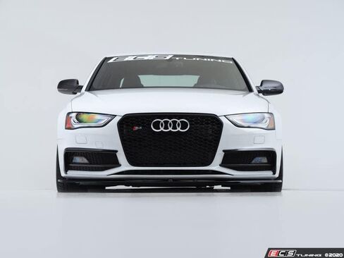 ECS Front Lip - نمط الخائن متوافق مع Audi B8.5 S4 / A4 S -Line Daceelift (Gloss Black) in Saudi Arabia