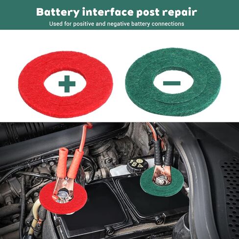 بطارية 10pcs post post shims بطارية ما بعد الطرفية مع 12 غسالة ، محول طرف معدني السيارات الأكمام shim caps ، غطاء فاصل المحول لإكسسوارات جزء إيجابي وسلبي التوصيل in Saudi Arabia