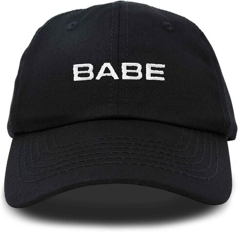 DALIX Babe Embroidered Cotton Baseball Cap Adjustable Dad Hat Womens in Saudi Arabia