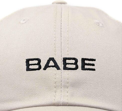 DALIX Babe Embroidered Cotton Baseball Cap Adjustable Dad Hat Womens in Saudi Arabia