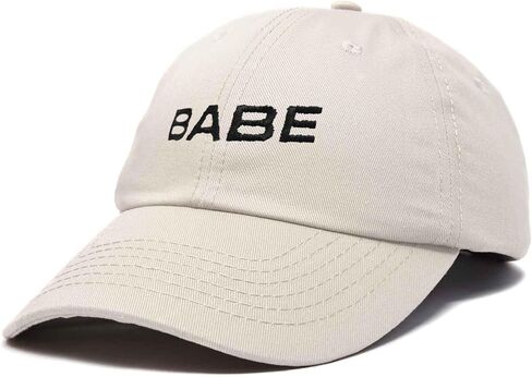 DALIX Babe Embroidered Cotton Baseball Cap Adjustable Dad Hat Womens in Saudi Arabia